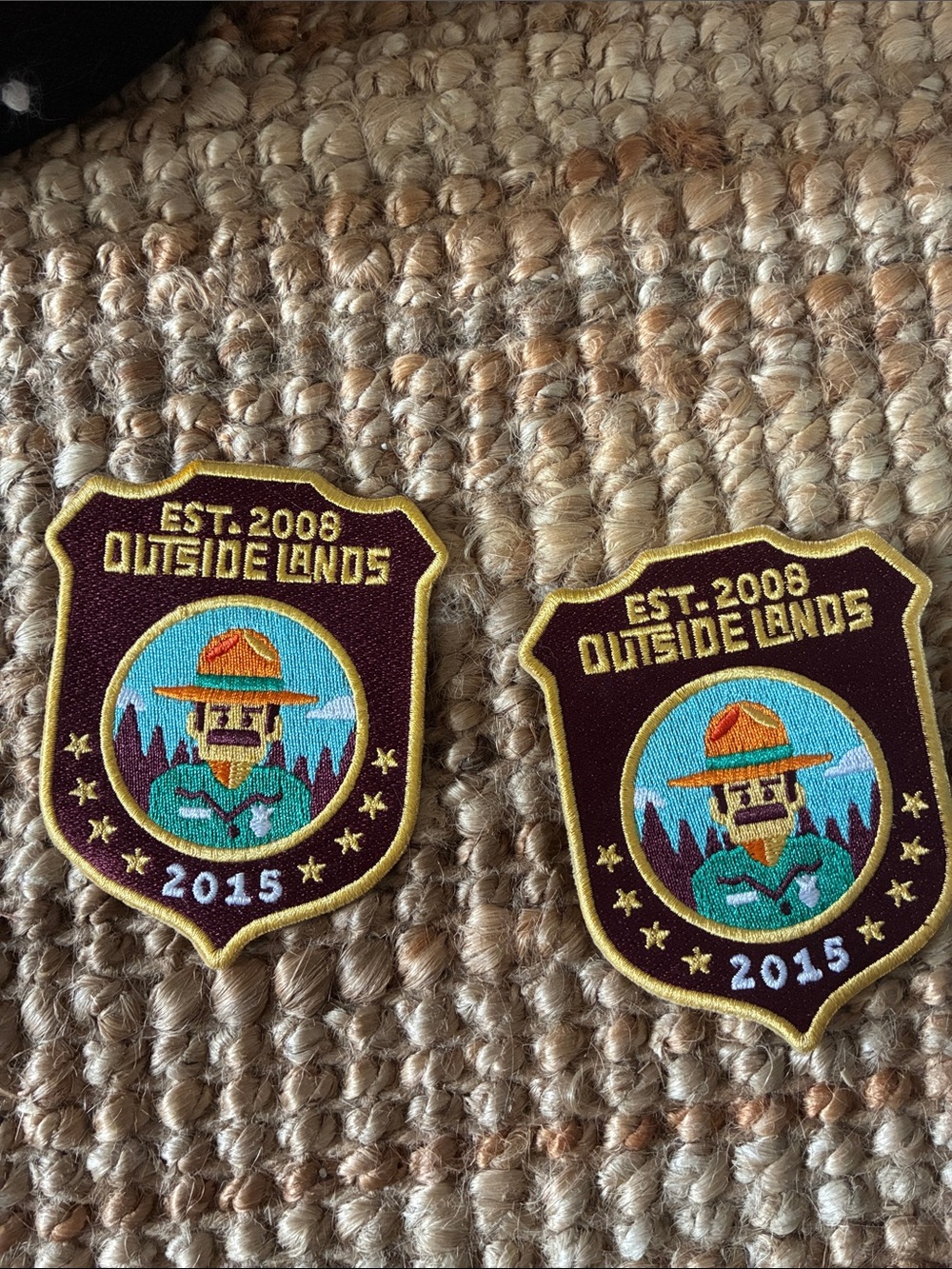 2015 Embroidered Outside Lands Patch Set